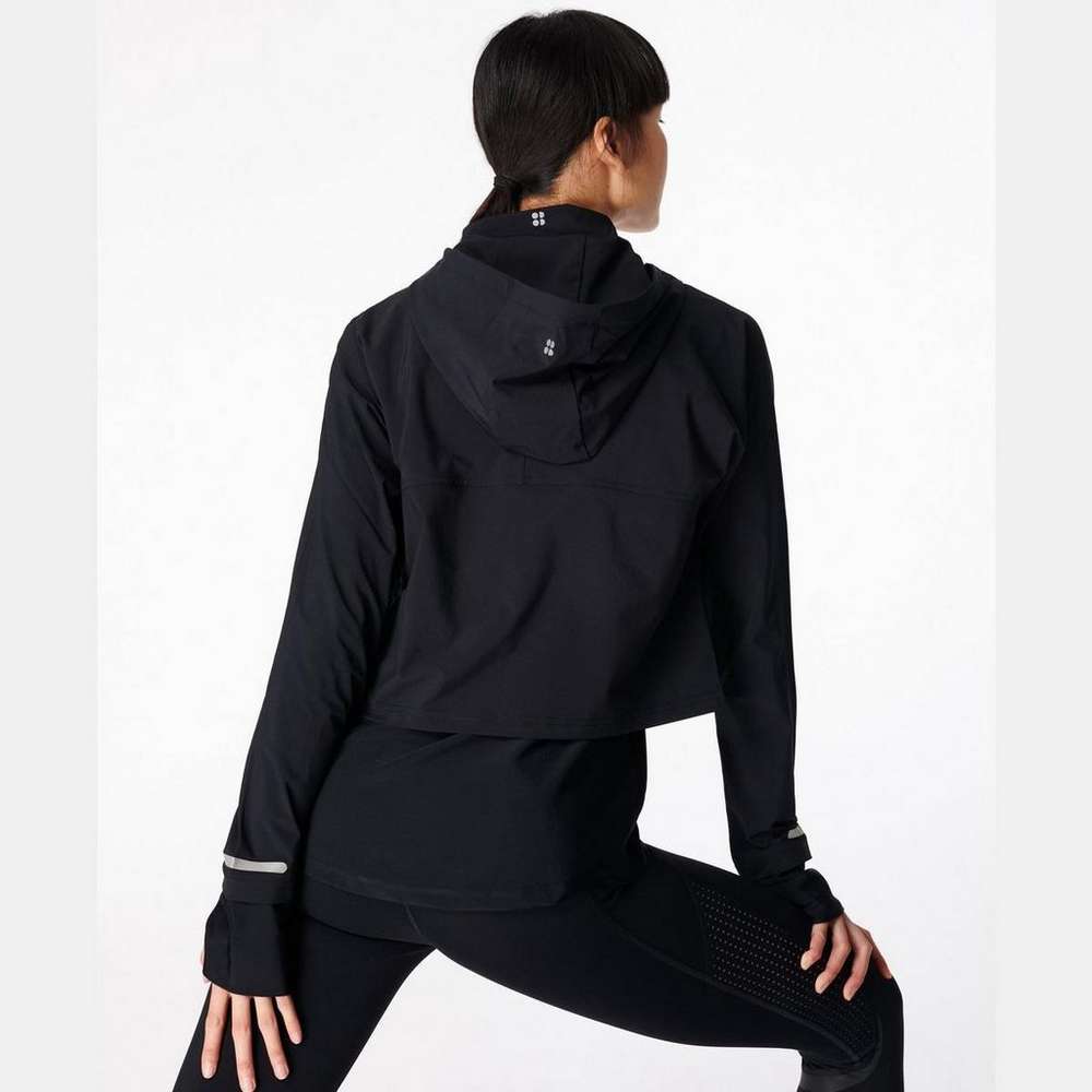 Fast Track Running Jacket, Black, large