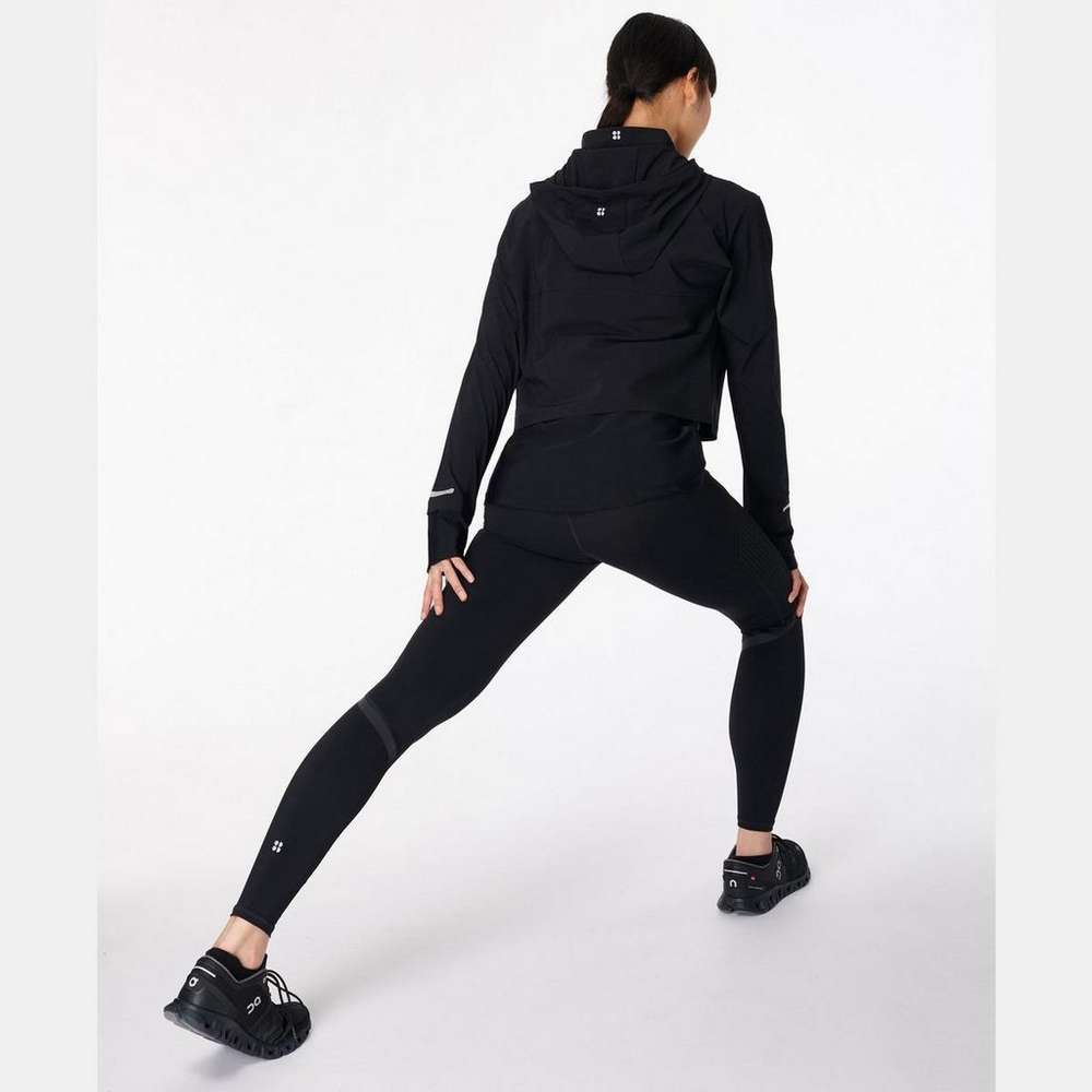 Fast Track Running Jacket, Black, large