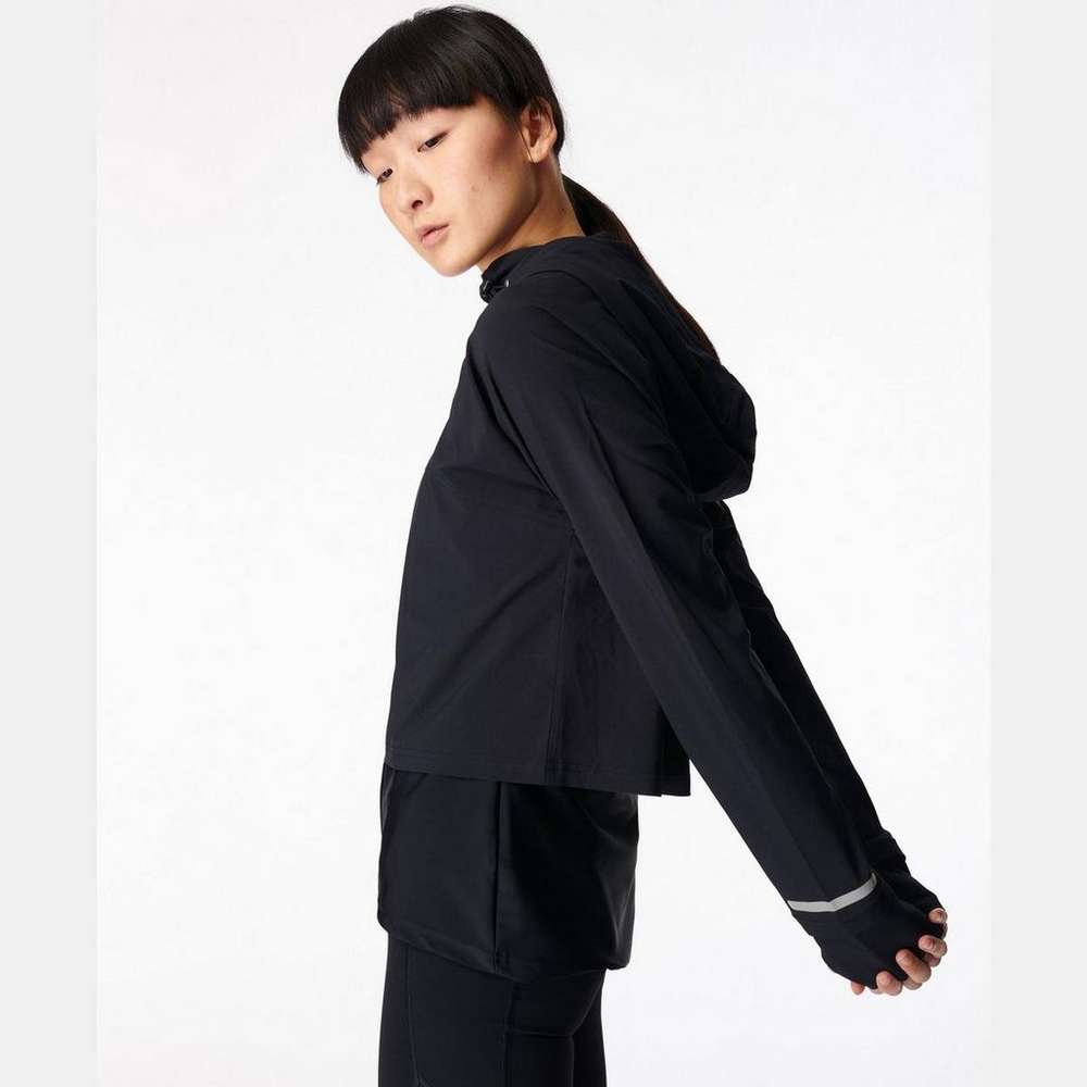 Fast Track Running Jacket, Black, large
