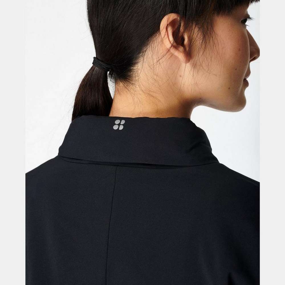 Fast Track Running Jacket, Black, large