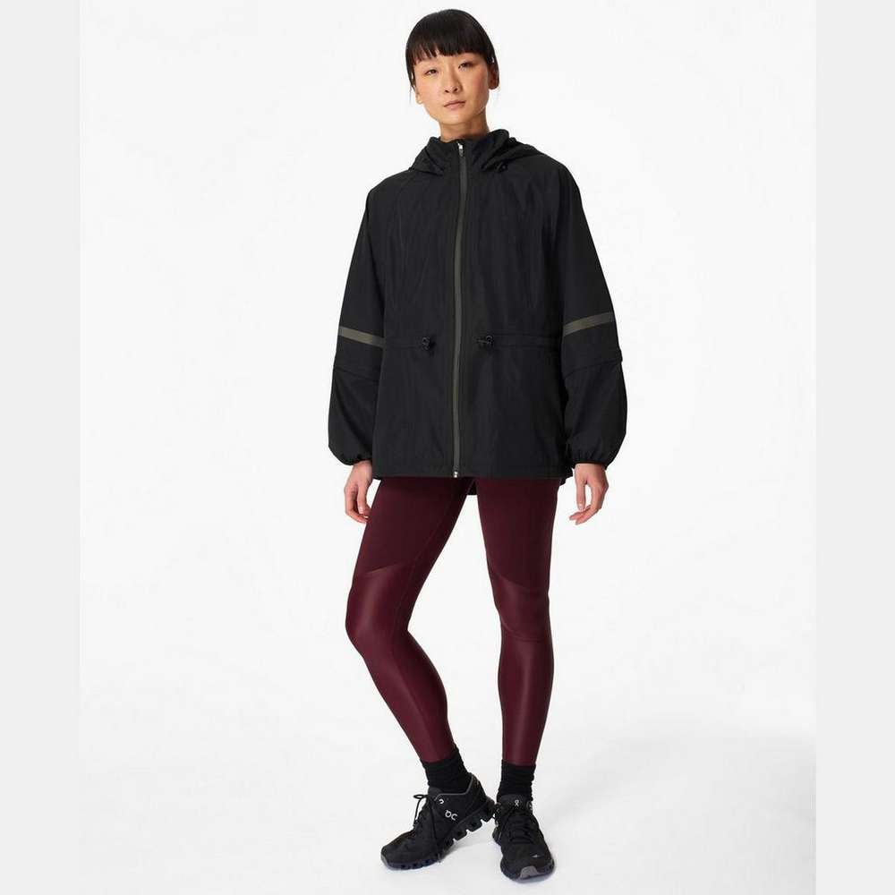 Mission Performance Waterproof Jacket, Black, large