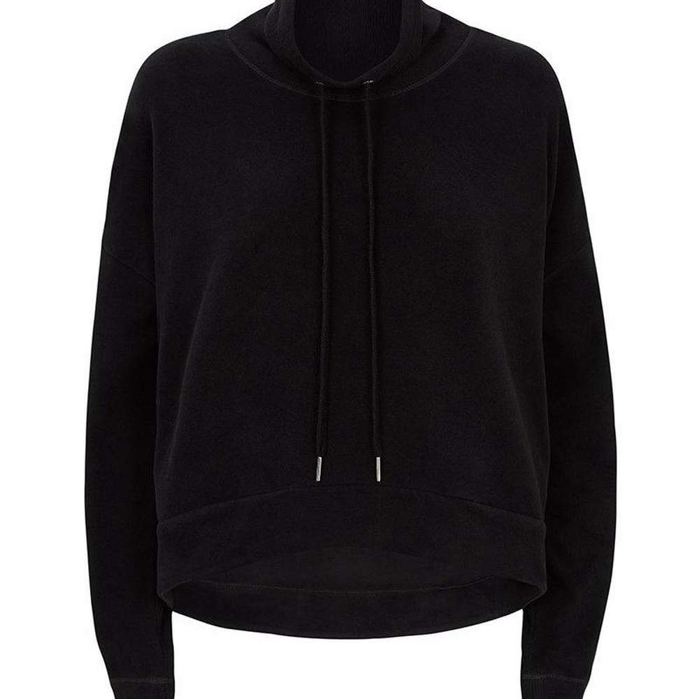 Harmonise Luxe Fleece Sweatshirt, Black, large