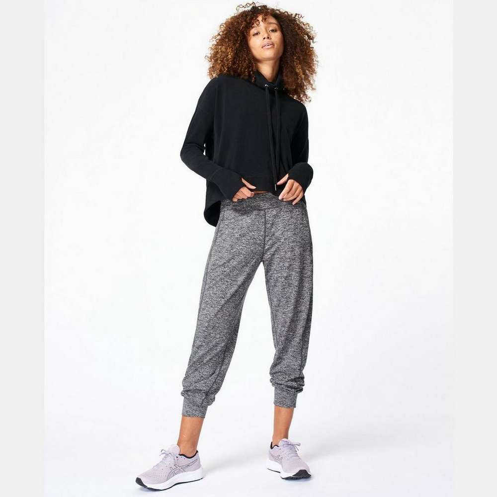 Harmonise Luxe Fleece Sweatshirt, Black, large