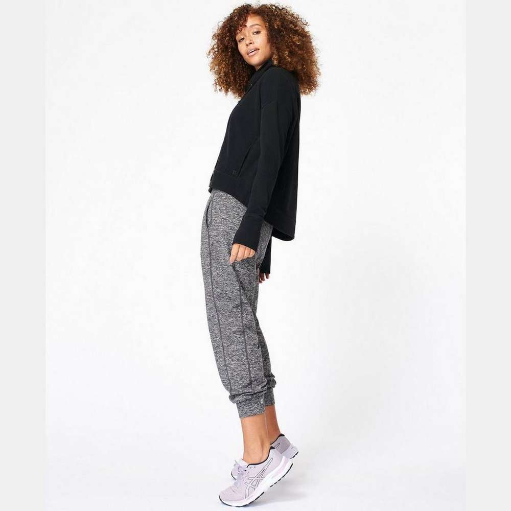 Harmonise Luxe Fleece Sweatshirt, Black, large