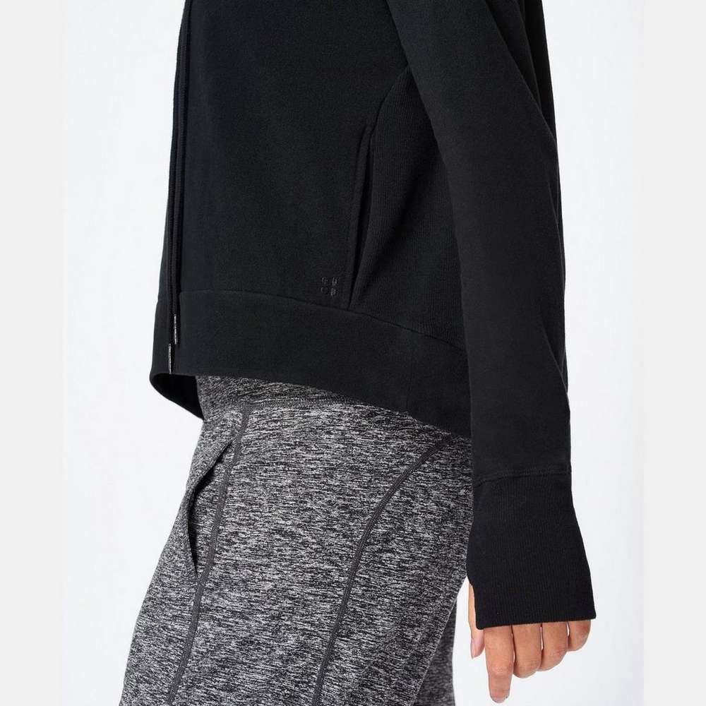 Harmonise Luxe Fleece Sweatshirt, Black, large