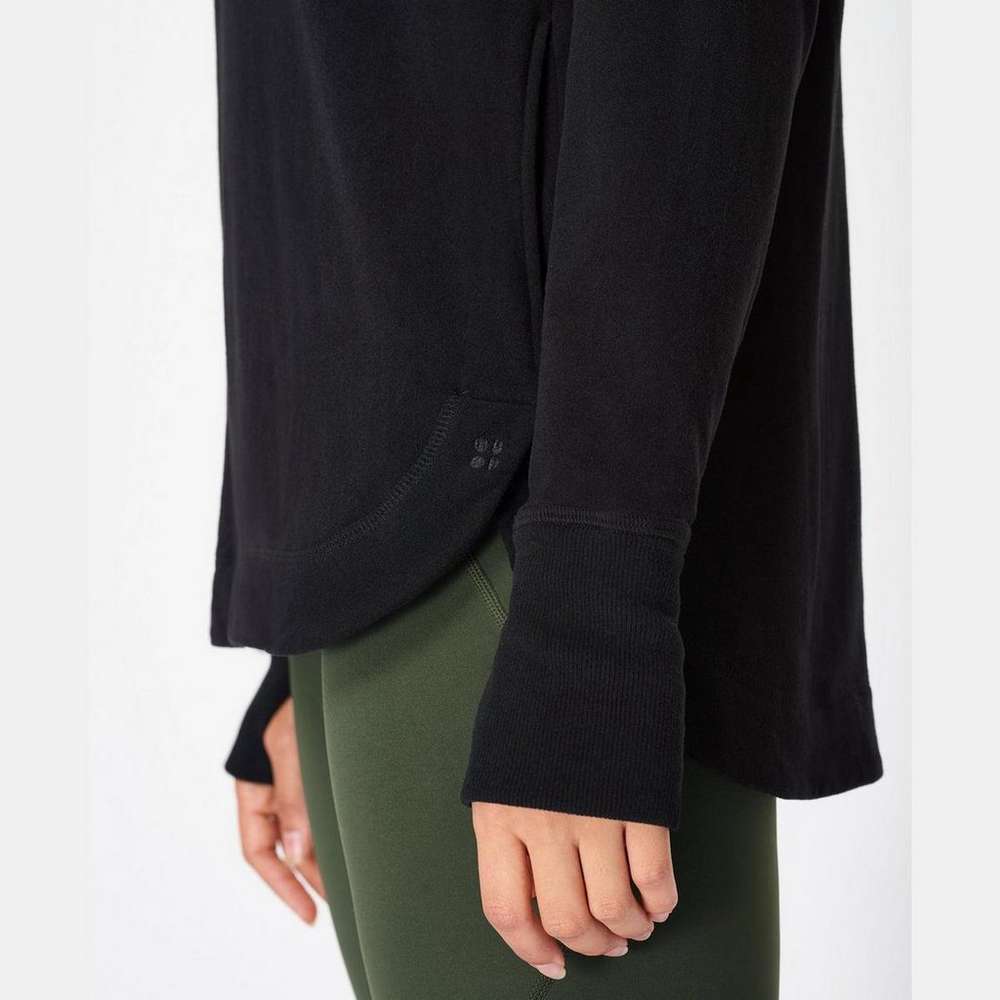 Escape Luxe Fleece Hoodie, Black, large