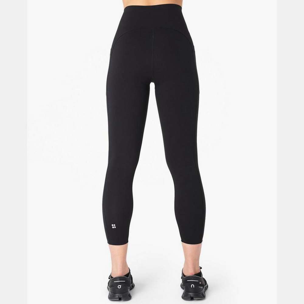 Power High-Waisted 7/8 Workout Leggings, Black, large