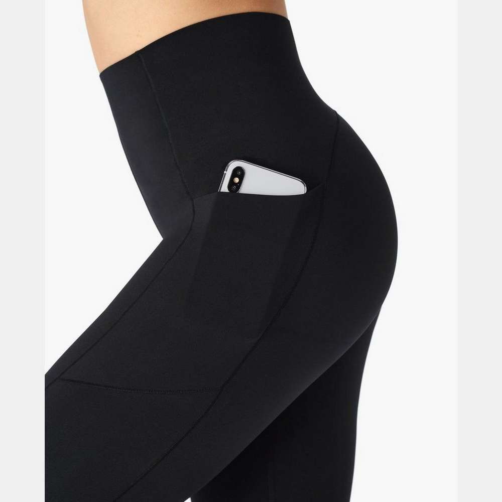 Power High-Waisted 7/8 Workout Leggings, Black, large