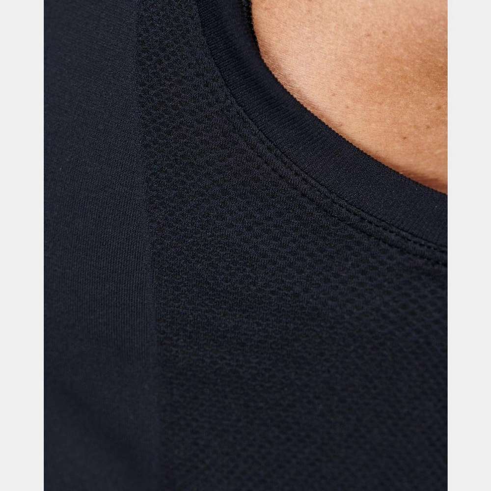 Athlete Seamless Workout Tank, Black, large