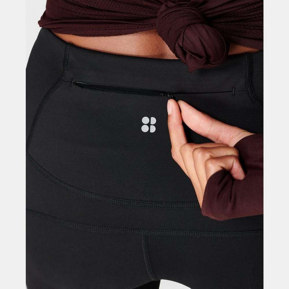 Therma 7/8 Running Leggings, Black, large