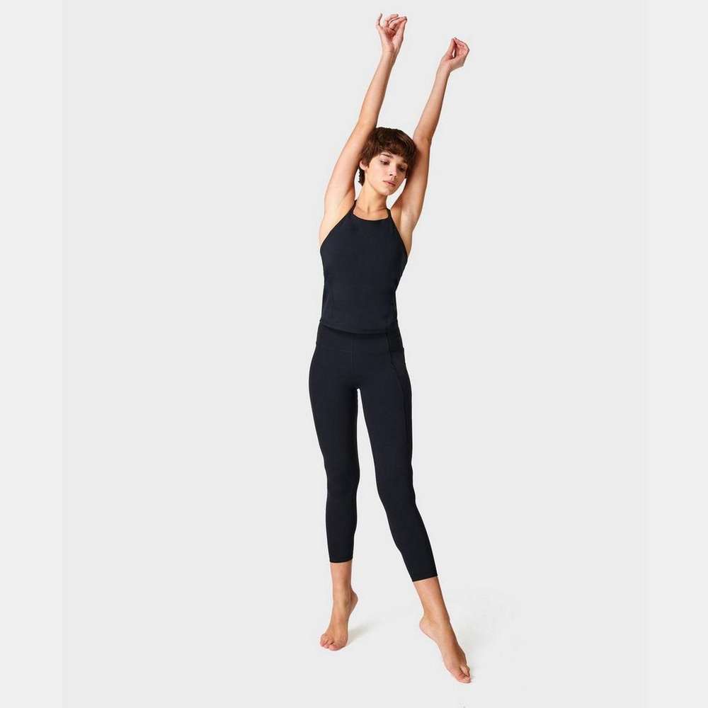 Super Soft 7/8 Yoga Leggings, Black, large