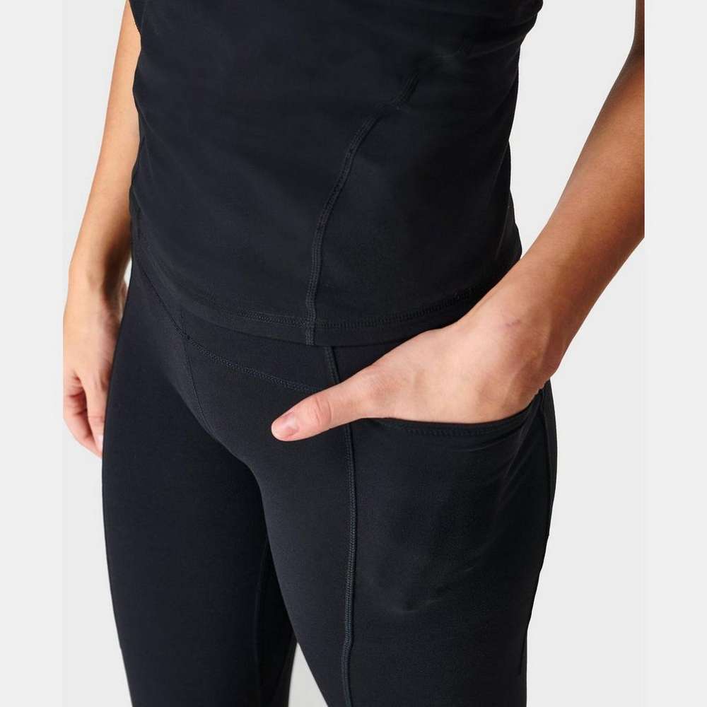 Super Soft 7/8 Yoga Leggings, Black, large