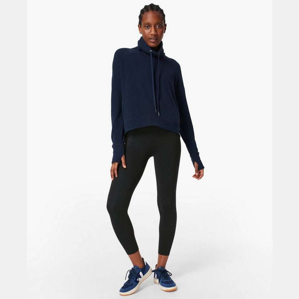 All Day 7/8 Workout Leggings, Black, large