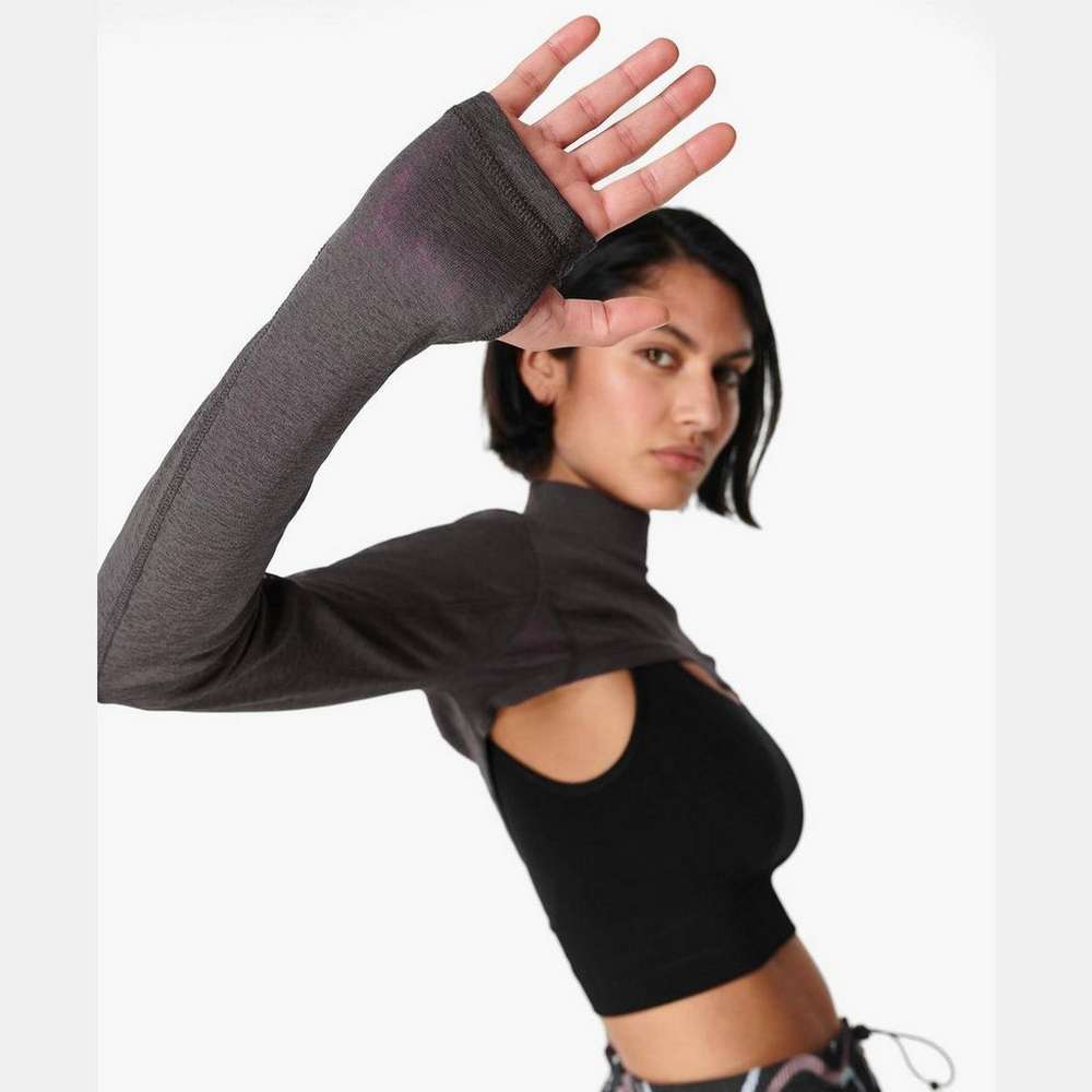 Studio Mesh Arm Warmer, Urban Grey, large