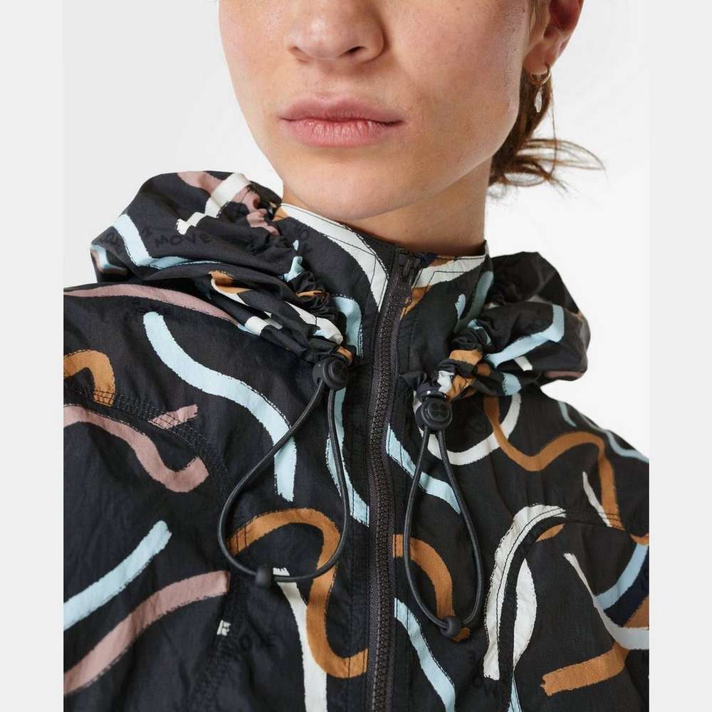 Adapt Studio Hooded Zip Through, Grey Love To Move Print, large