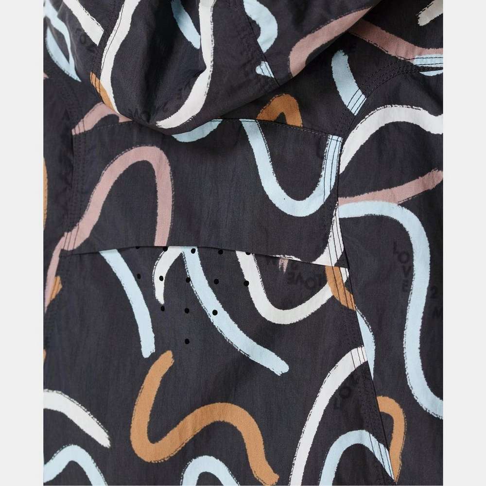 Adapt Studio Hooded Zip Through, Grey Love To Move Print, large