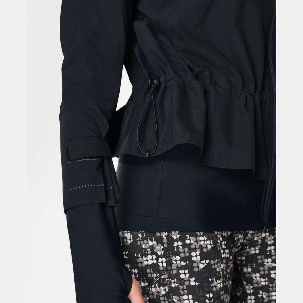 Fast Lane Running Jacket, Black, large