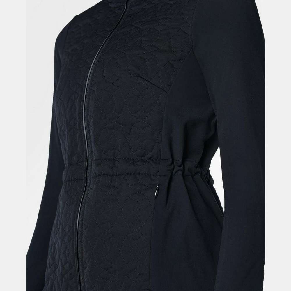 Fast Track Thermal Quilted Running Jacket, Black, large