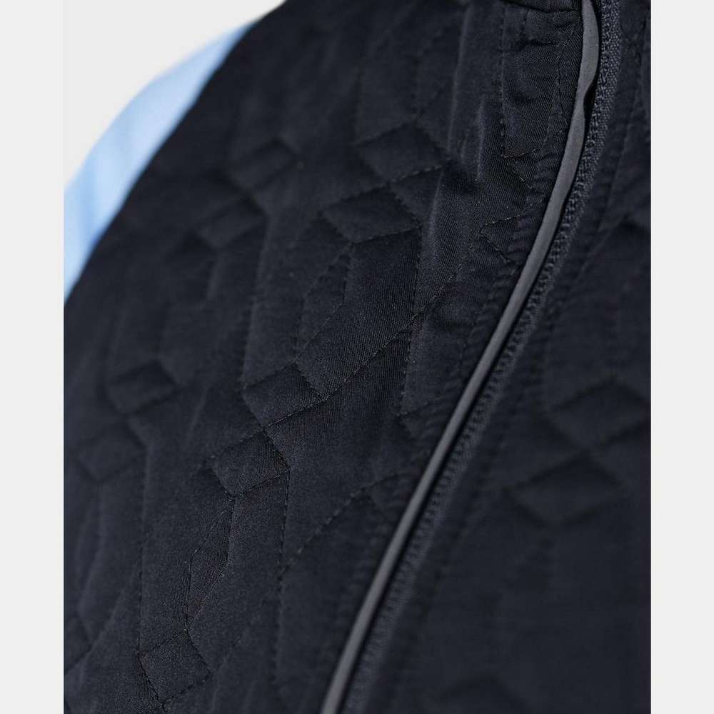 Fast Track Thermal Quilted Running Vest, Black, large