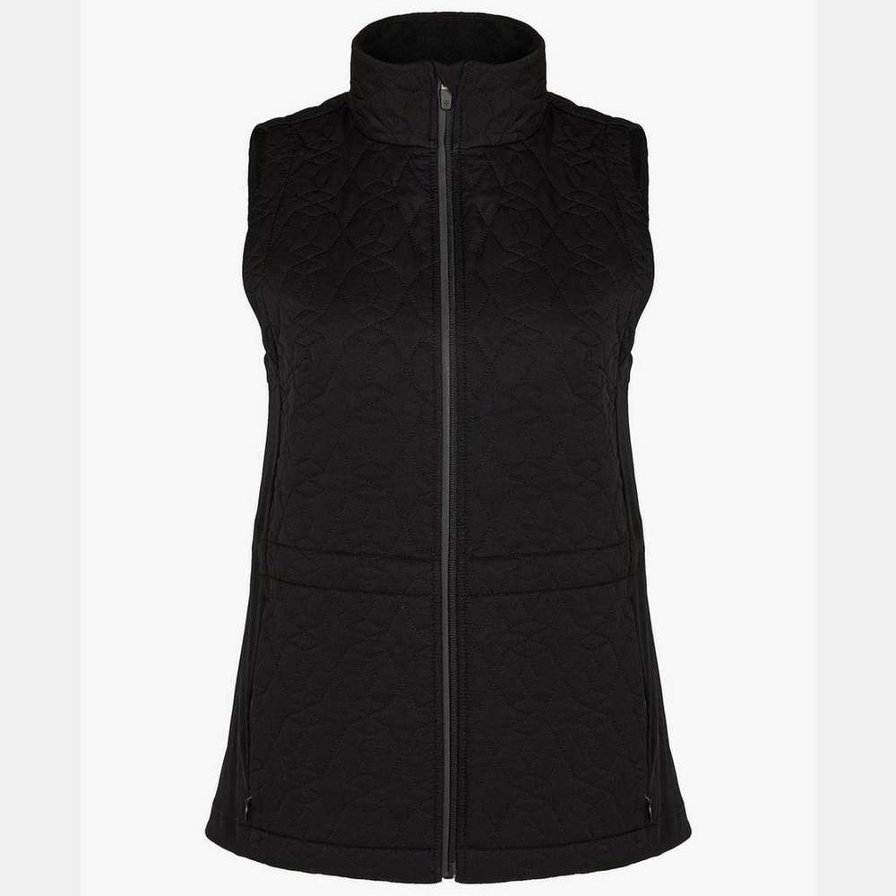 Fast Track Thermal Quilted Running Vest, Black, large