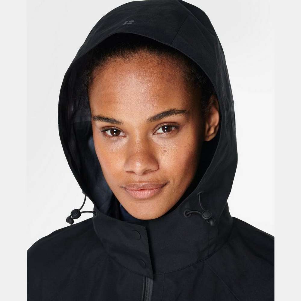 Pro Light Performance Running Waterproof Jacket, Black, large