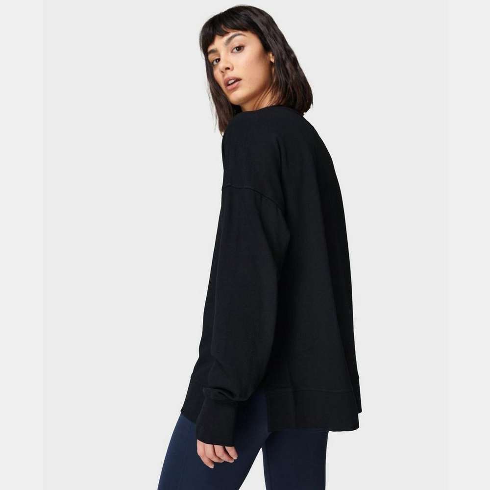 After Class Split Sweatshirt, Black, large