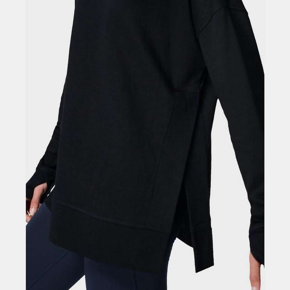 After Class Split Sweatshirt, Black, large
