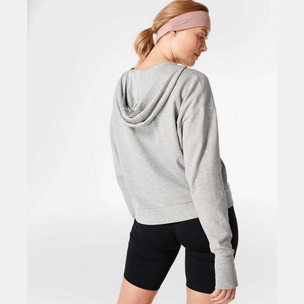 After Class Relaxed Hoodie, Light Grey Marl, large