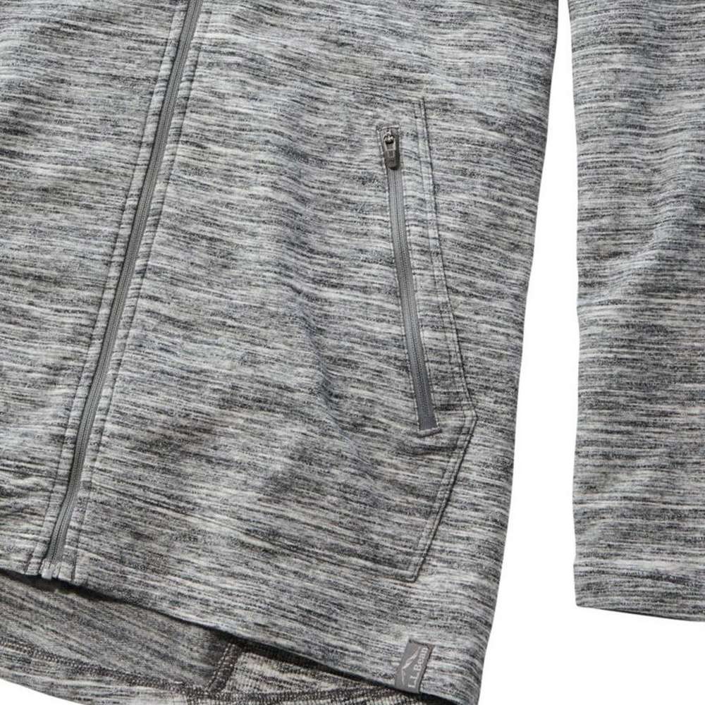 Women's Bean's Cozy Full-Zip Hooded Sweatshirt, Marled, Light Gray Marl, large