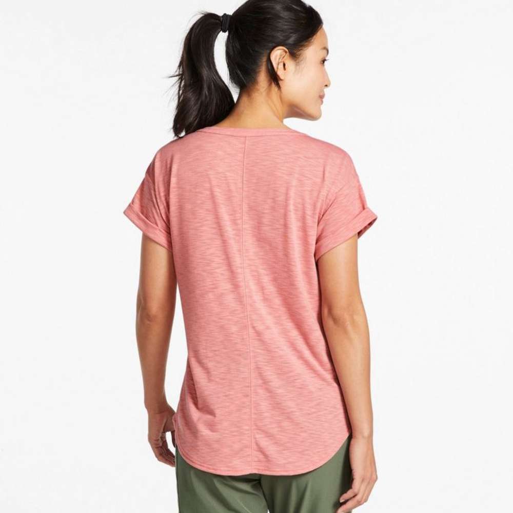 Women's Streamside Tee, Short-Sleeve Splitneck, Arctic Blue, large