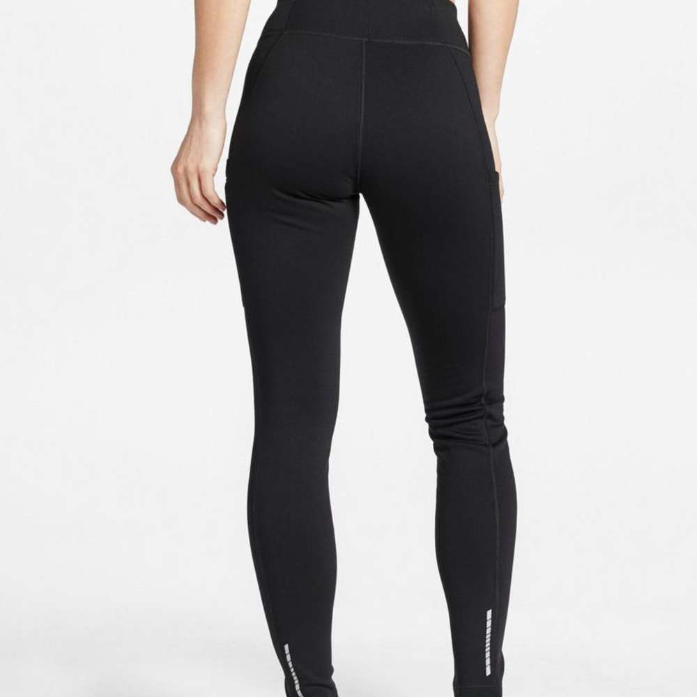 Women's Primaloft ThermaStretch Fleece Pocket Tights, Black, large