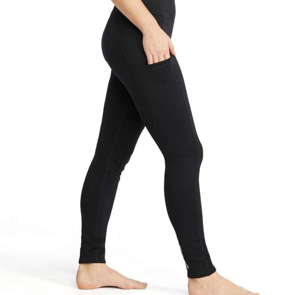 Women's Primaloft ThermaStretch Fleece Pocket Tights, Black, large