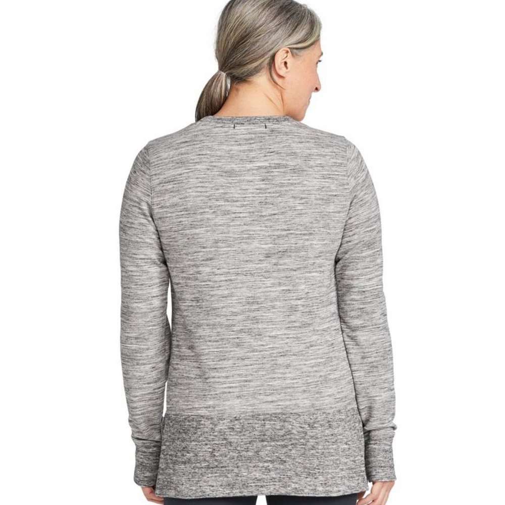Women's Bean's Cozy Sweatshirt, Split-Hem Marled, Light Gray Marl, large