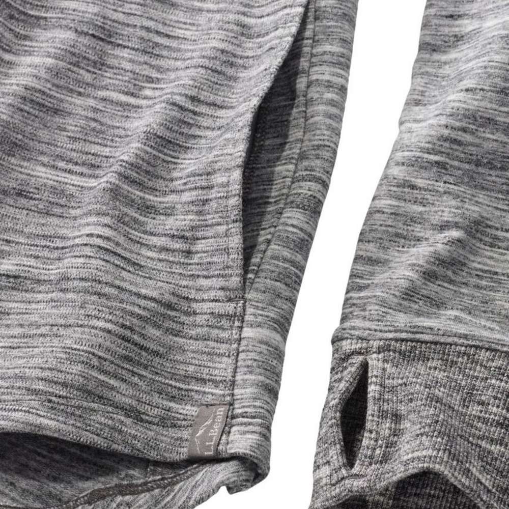 Women's L.L.Bean Cozy Mixed Pullover Sweatshirt, Marled, Light Gray Marl, large