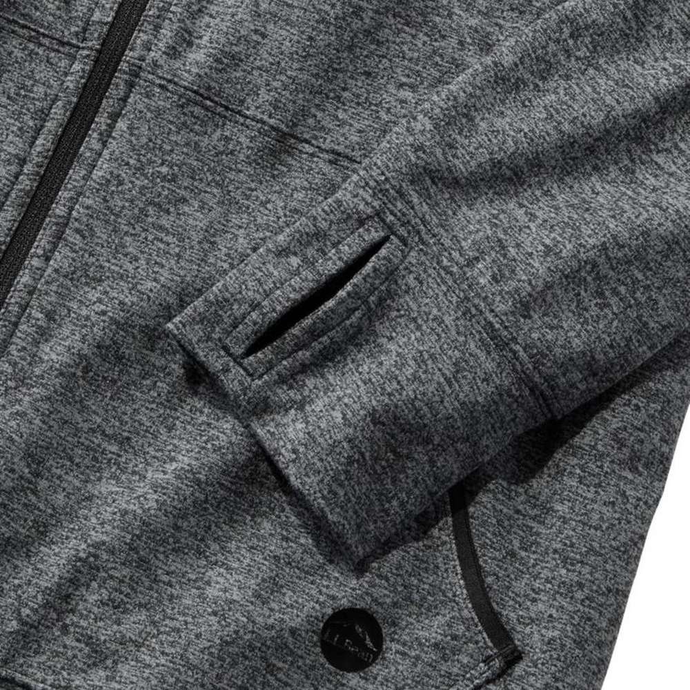 Women's VentureSoft Knit Full-Zip Hoodie, Midnight Black Marl, large