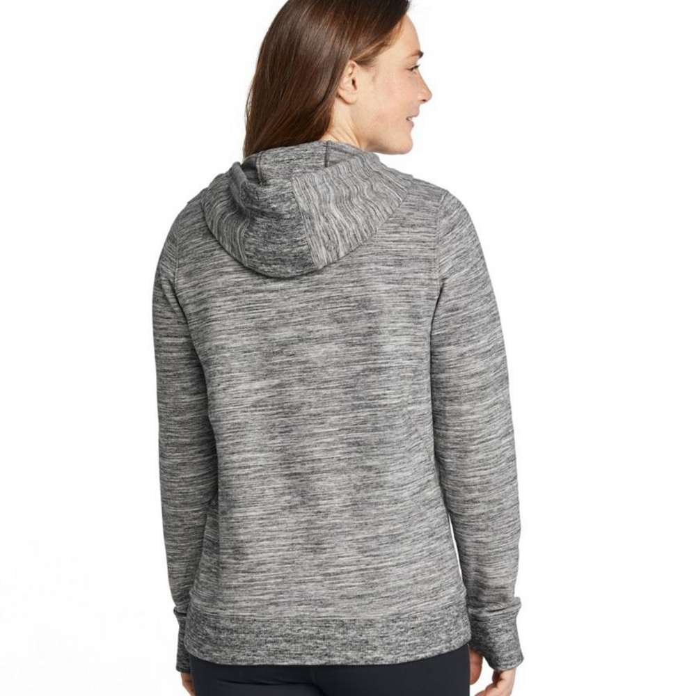Women's Bean's Cozy Camp Hoodie, Marled, Light Gray Marl, large