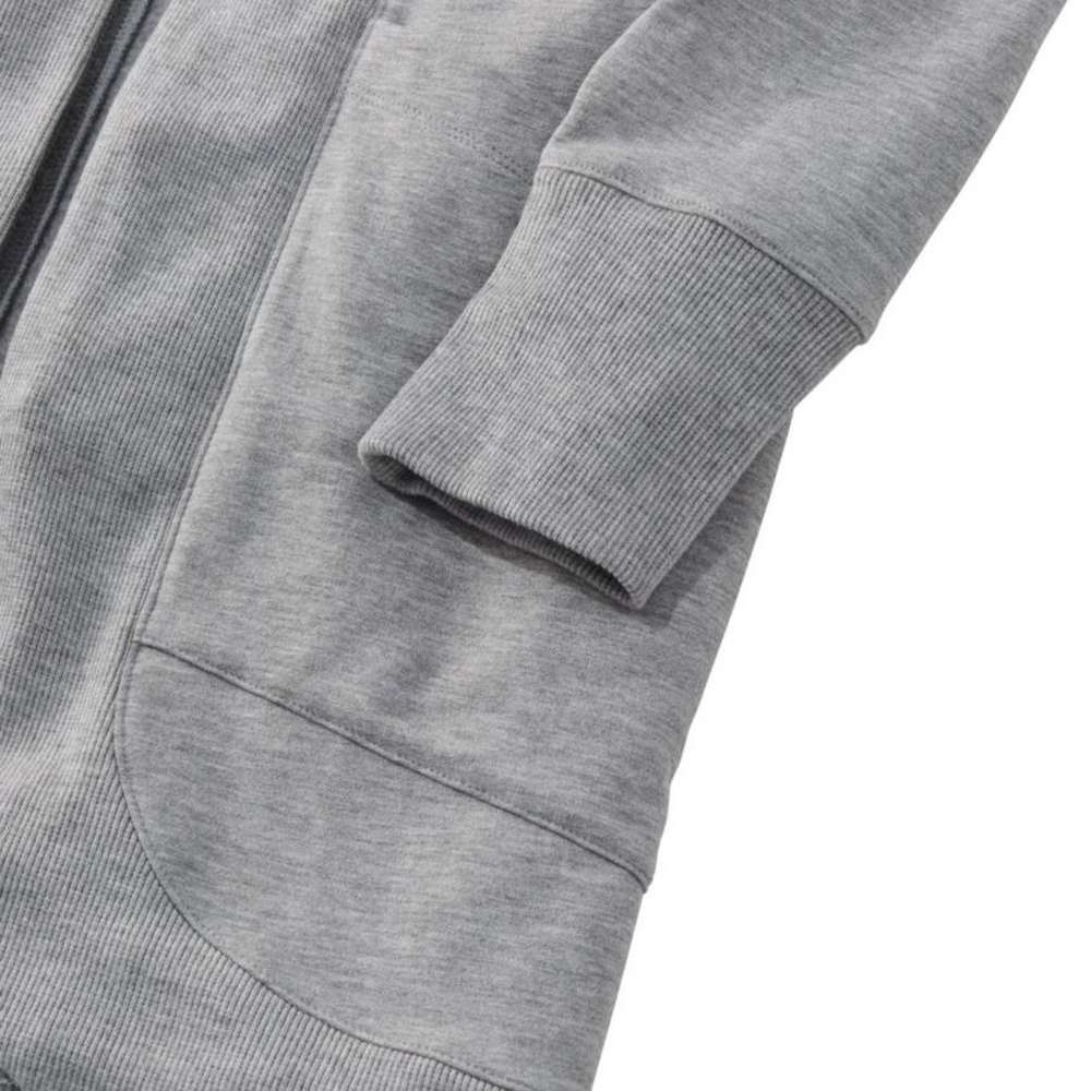 Women's SoftFlex Long Open Cardigan, Gray Heather, large