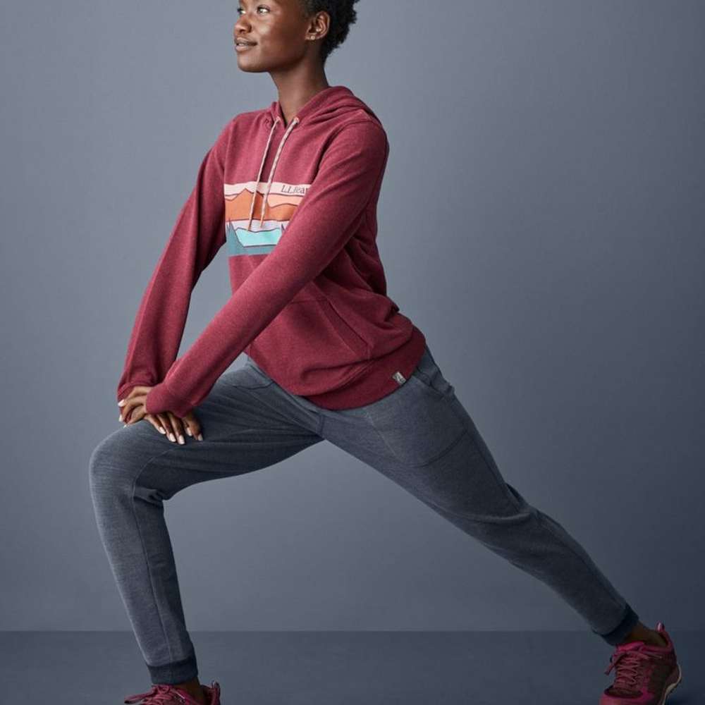 Women's Bean's Cozy Jogger, Marled, Carbon Navy Marl, large