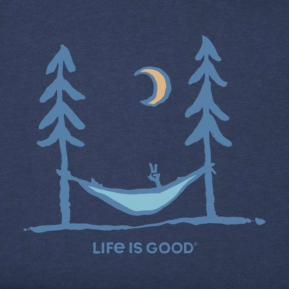 Men's Peace Out Short Sleeve Tee, Darkest Blue, large