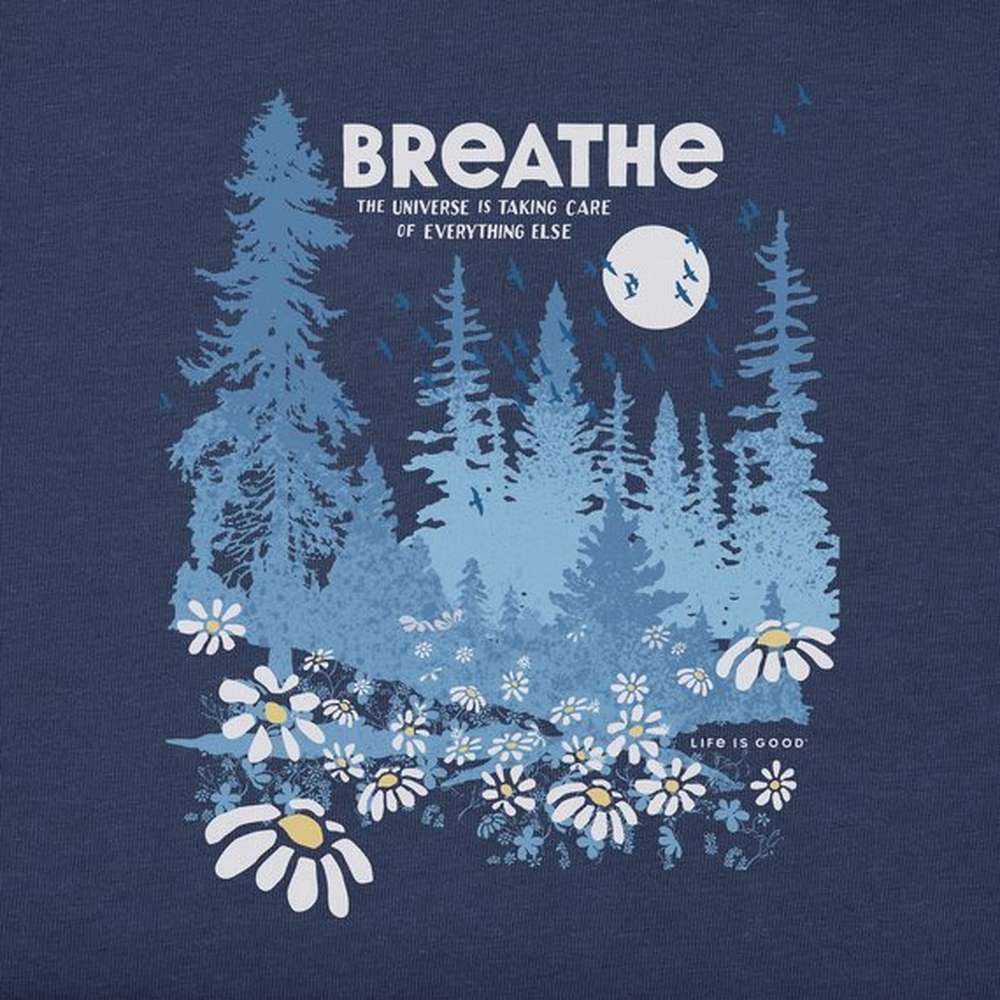 Women's Spring Breathe Short Sleeve Tee, Darkest Blue, large