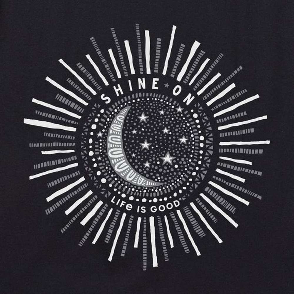 Women's Primal Sun Short Sleeve Vee, Jet Black, large