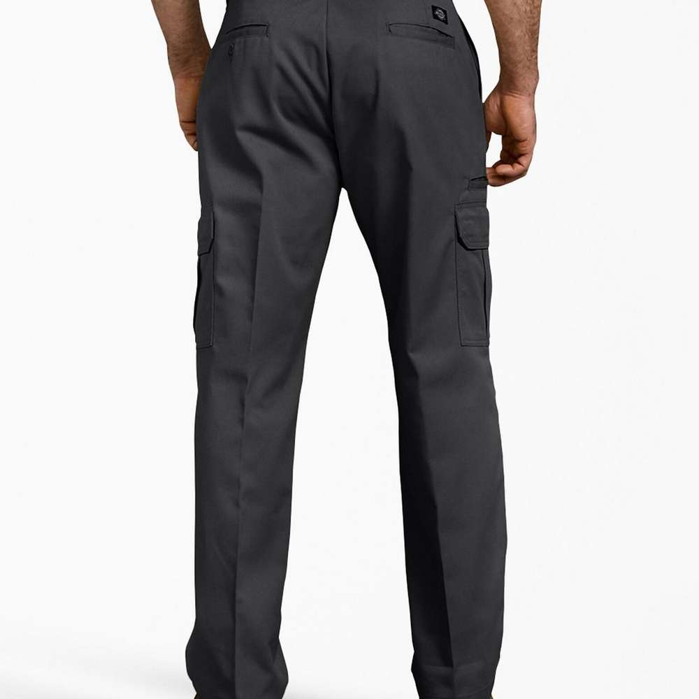 FLEX Relaxed Fit Straight Leg Cargo Pants, Black, Black (BK), large