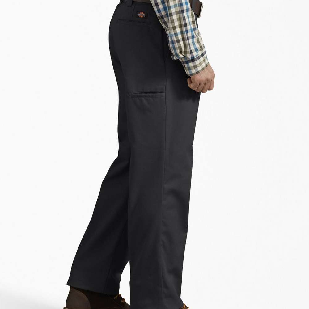 FLEX Active Waist Regular Fit Work Pants, Black, Black (BK), large