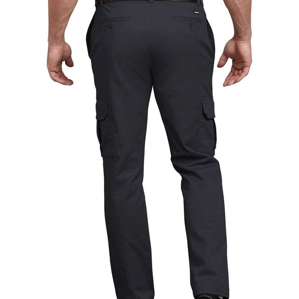 Dickies X-Series Active Waist Washed Cargo Chino Pants, Rinsed Black, Rinsed Black (RBK), large