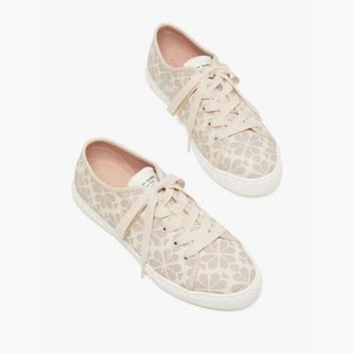 vale spade flower coated canvas sneakers