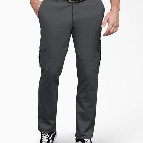 Dickies X-Series Active Waist Washed Cargo Chino Pants, Rinsed Black